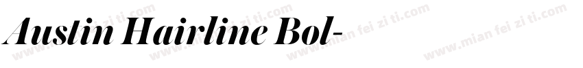 Austin Hairline Bol字体转换